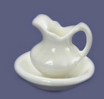 Dollhouse Miniature Pitcher & Bowl